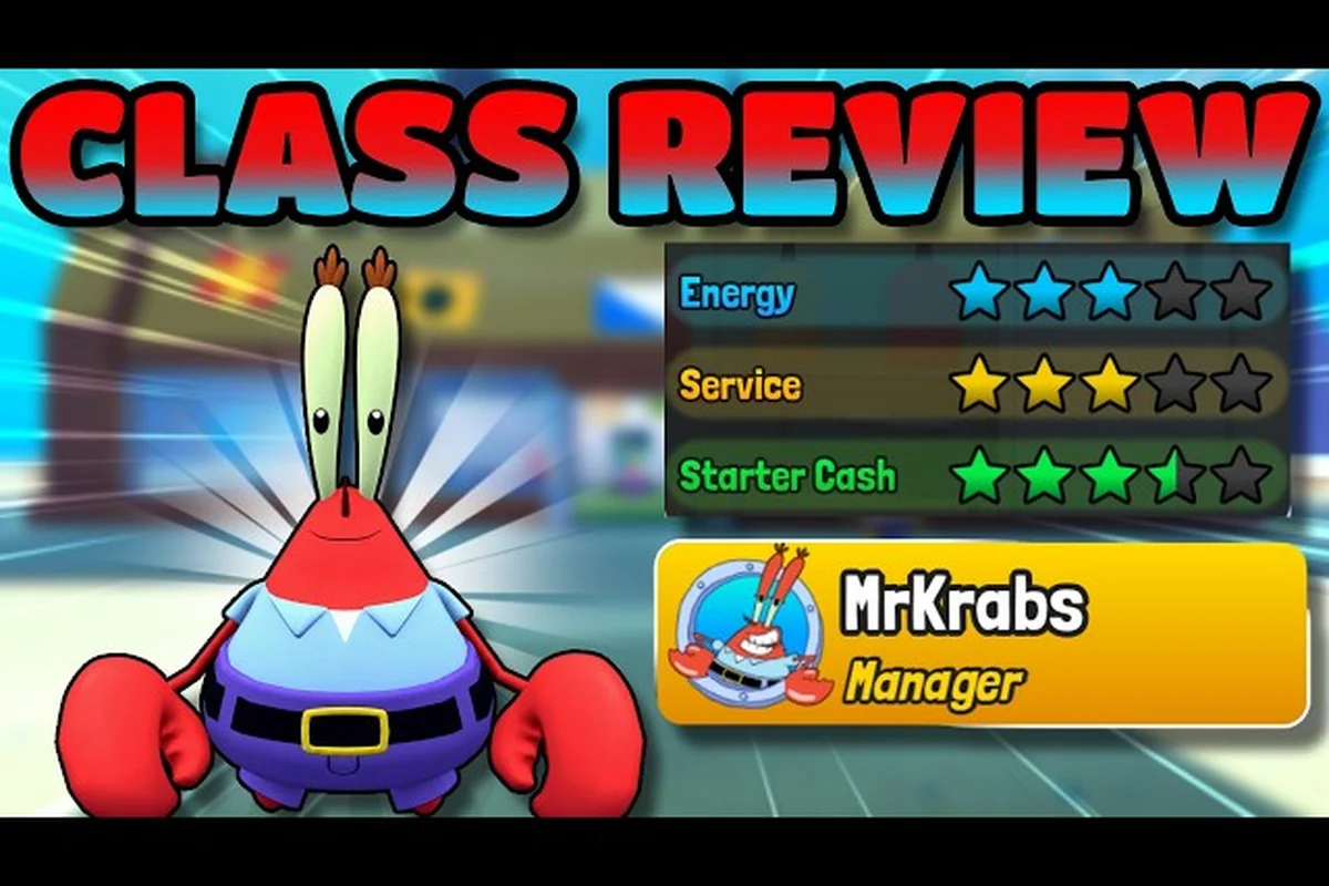 Prioritas unlock class Save the Krusty Krab untuk pemain baru